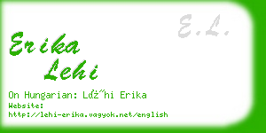 erika lehi business card